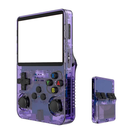 consola retro portátil R36S morado